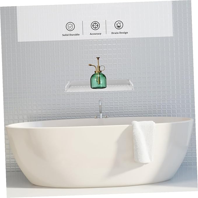 STOBAZA Bathroom Shelves Over Toilet Storage Mount Hair Catcher Capacity Storage Rack