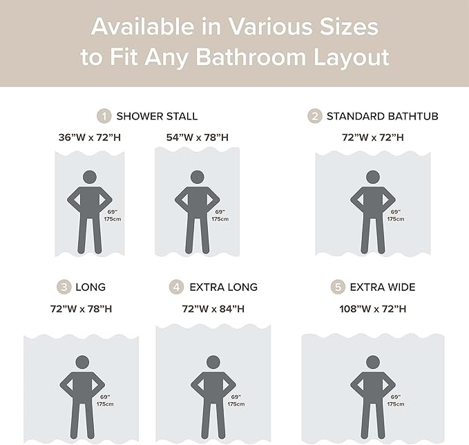 Madison Park Shower Curtain Waffle Weave, Vibrant Dyed, Waffle Shower Curtain 3M Scotchgard Moisture Management, Farmhouse Shower Curtains for Bathroom, Standard: 72x72 Beige
