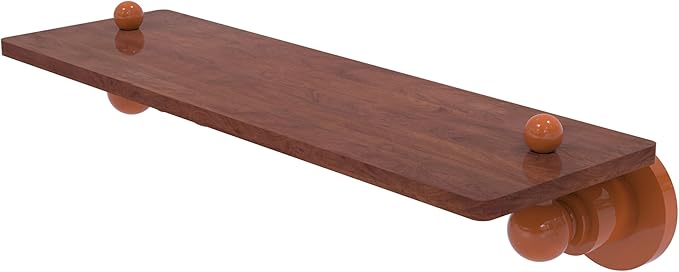 Allied Brass AP-1-16-IRW-ASP Astor Place Collection 16 Inch Solid IPE Ironwood Shelf, Autumn Sparkle
