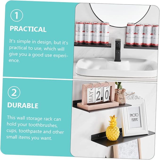 MAGICLULU Bathroom Shelves Over Toilet Wall Hanging Rack Storage Shelf Modern Design