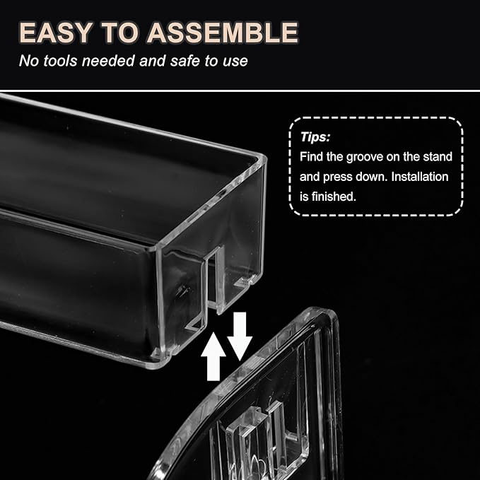 SUTOKAKA Nail Polish Organizer Clear Acrylic Eyeglasses Display Holder Essential Oil Storage Rack Makeup Stand Tray - 6 Layer