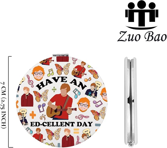 Zuo Bao Pop Music Lovers Gifts Have an Ed-cellent Day Mirror Guitar Lovers Birthday Gift (Ed-cellent)