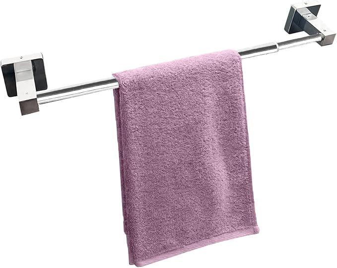 Stainless Steel Telescopic Towel Bar, Adjustable Bathroom Towel Rack for Wall Mount