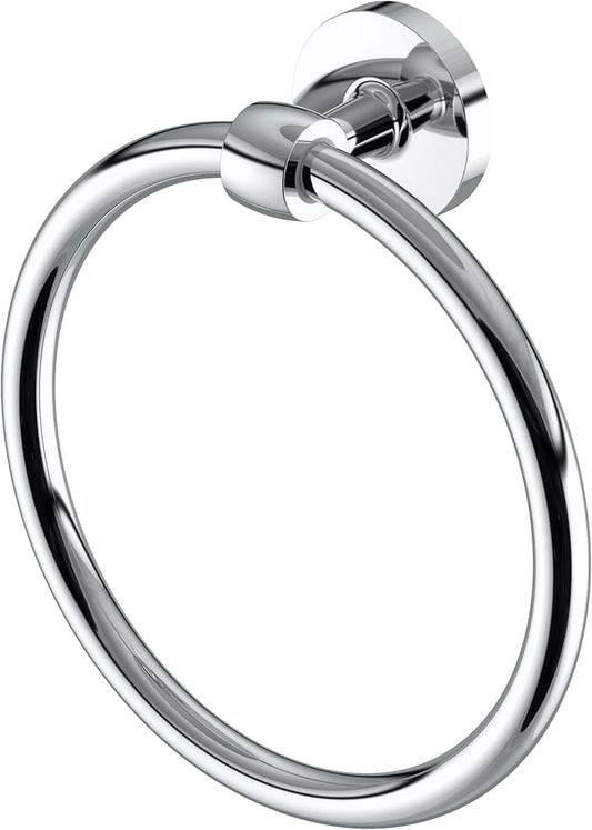 Gatco 5212 Gibson Towel Ring | Modern Hand Towel Holder for Bathroom | Stylish Decorative Hardware, Heavy Duty Metal, EZ Ancor Mounting | Chrome Finish