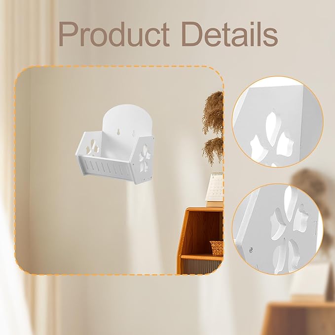 Wall Mounted Bathroom Shelf Makeup Container Storage Bin Kitchen Spice Shelf for Bedroom , single layer
