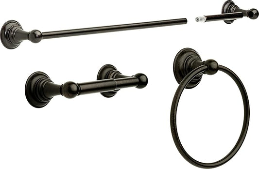 DELTA Providence Adjustable -towel Bar Accessory Set, Venetian Bronze -bathroom -towel Holder, -bathroom Accessories, PRO63-VBR