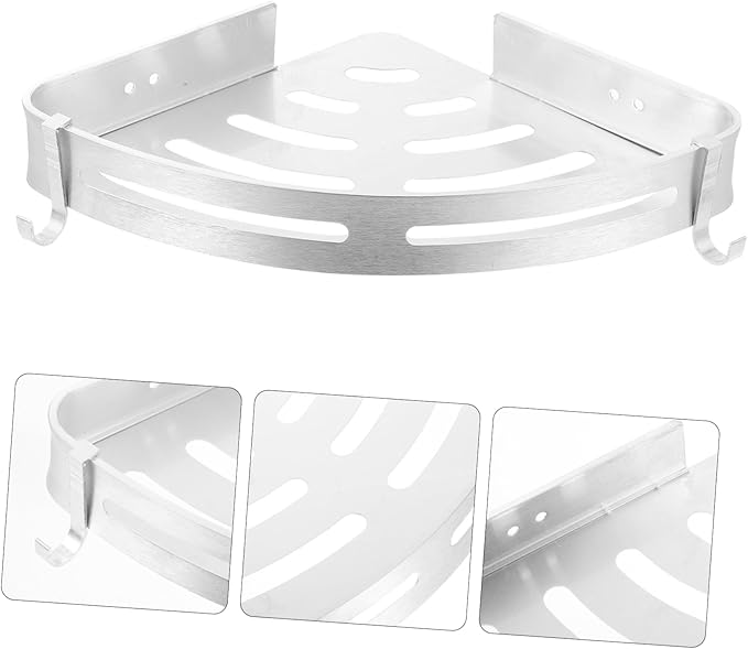 SHOWERORO Storage Rack Triangle Wall-Mounted Shelf for Bathroom Kitchen Garage Tidy Storage