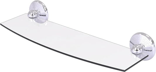 Allied Brass PMC-33/18-PB Prestige Monte Carlo Collection 18 Inch Glass Shelf, Polished Brass