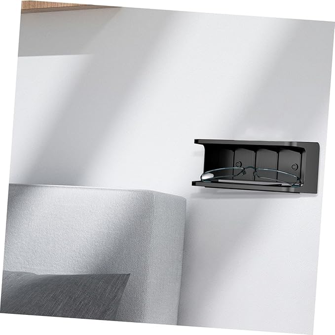 Double Layer Wall Mounted Bedside Shelf Stylish Floating Bathroom Organizer with Surface Space-Saving Corner Storage for Bedroom Kitchen Living and Balcony