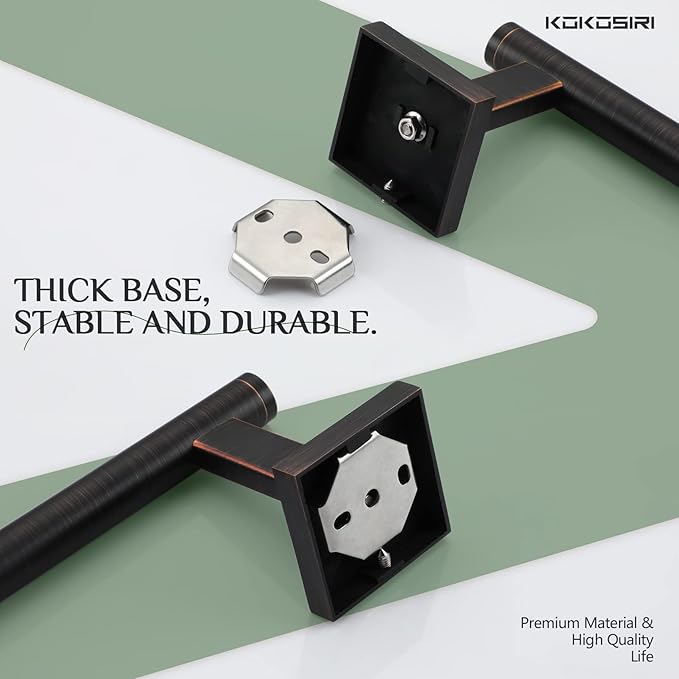 KOKOSIRI Bathroom Towel Bar Hand Towel Holders Wall Mount Toilet Kitchen Cabinet Paper Holder Stainless Steel Bath Accessories Oil Rubbed Bronze, B3008ORB