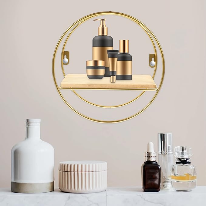 Cabilock Bathroom Shelves Over Toilet: Iron Storage Holder Rack for Cosmetics and Supplies