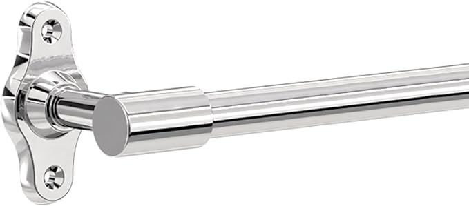 Franklin Brass Calloway 4-Piece Bathroom Set Polished Chrome 18" + 6" Towel Rack, Toilet Paper Holder, Hand Towel Holder, Hook | 4-Piece Bath Hardware Accessories Set CLWY64-PC