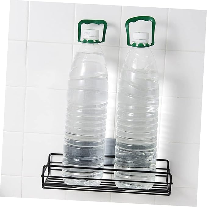 HEALLILY Anti-Slip Wall Shelves Storage Racks 2pcs Iron Rust-Proof Floating Shelves for Bathroom for Storage Easy to Clean