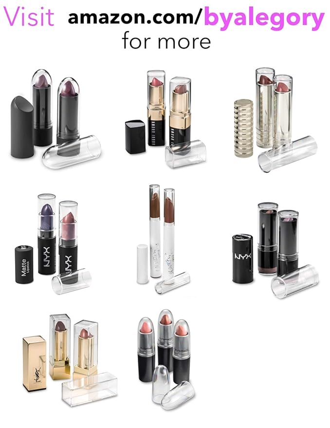 byAlegory Tiered Eyeshadow Makeup Organizer | 16 Space Cosmetic Storage, 4 Tiers (CLEAR)