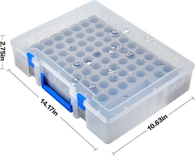 ALCYON Essential Oil Storage Case Contains 75 Bottles and accessories with Stickers, Opener, Funnels, Pipettes, Bottles Organizer Holder Container (Not Include Bottles)