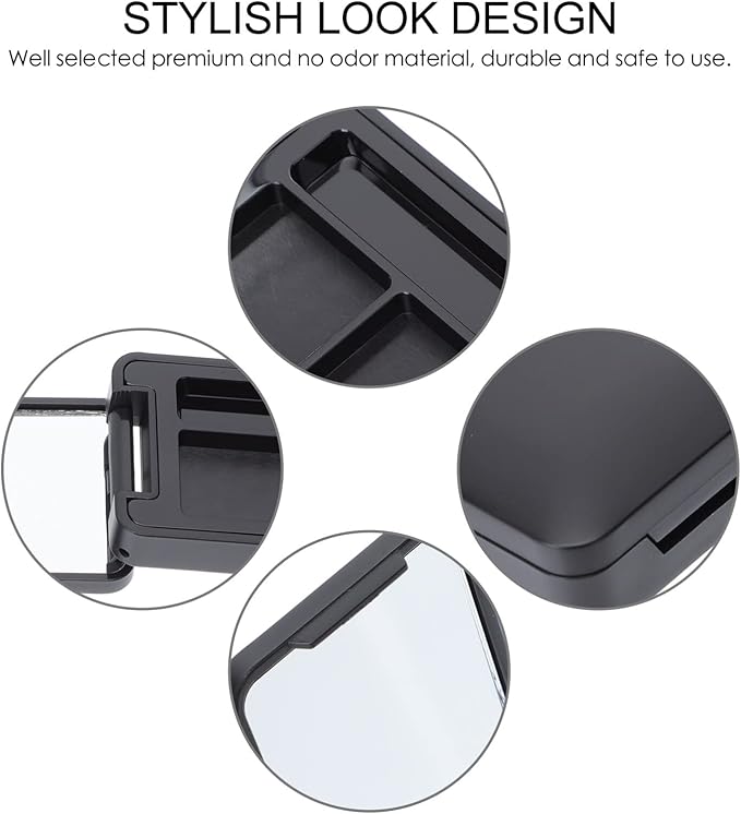 Beaupretty 4Pcs Empty Eyeshadow Palette Boxes 3-Grid Compact Cosmetic Storage Tray for Travel Lipstick Eye Shadow Organizer