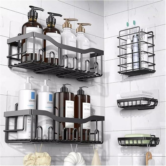 Caddy-Adhesive Bathroom Storage Organizer Wall Shelves Utility Rack Shelf Corner