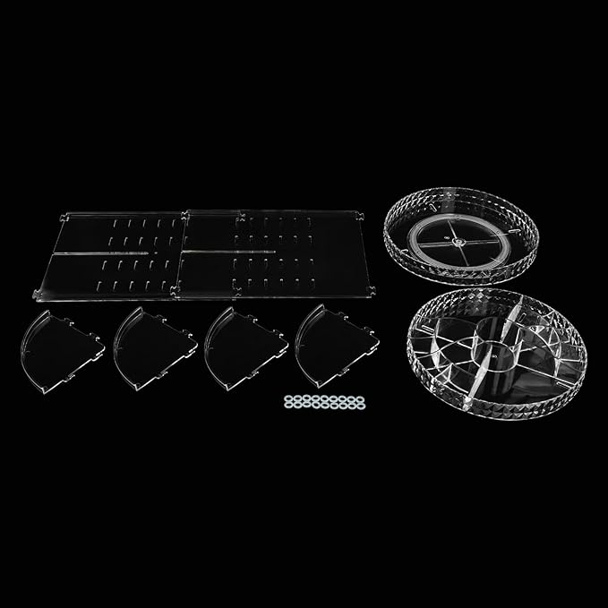 Acrylic Rotating Makeup Organizer, 360°Adjustable Cosmetic Spinning Holder Rack, Perfume Organizer, Spinning Makeup Stand for bedrooms, bathrooms