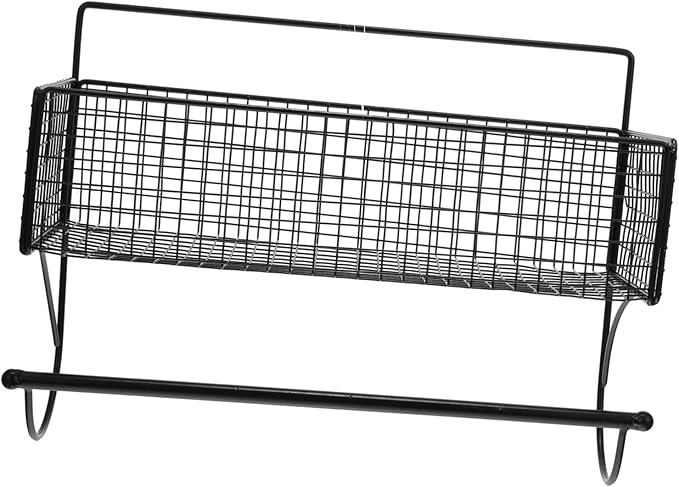 Sturdy Iron Art Wall-Mounted Storage Rack Multi-Function Bathroom Shelf