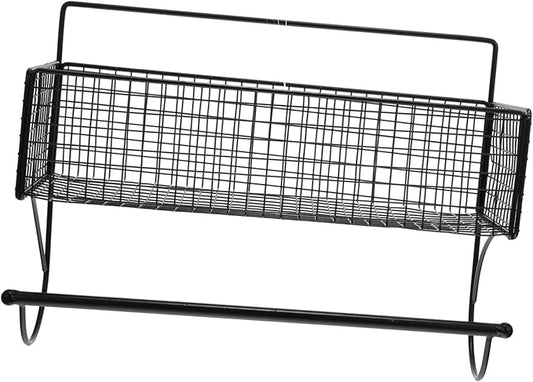 Sturdy Iron Art Wall-Mounted Storage Rack Multi-Function Bathroom Shelf