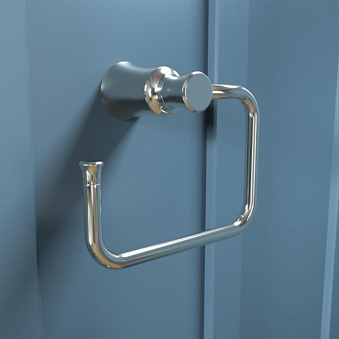 hansgrohe 4786830 Joleena Towel Ring in Polished Nickel, 8.3-Inches Wide
