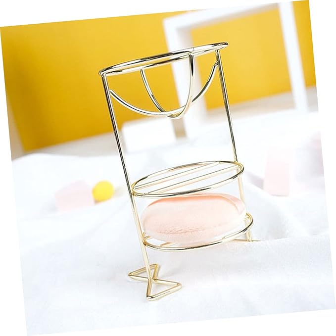 2Pcs Makeup Sponge Holder Makeup Sponge Drying Stand Puff Display Stand Cosmetic Sponge Organizer Puff Storage Rack Beauty Sponge Drying Stand for Vanity