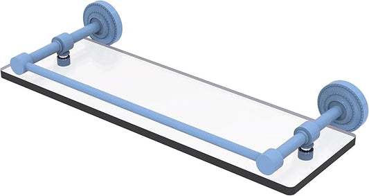 Allied Brass Dottingham Collection Single Glass Shelf with Gallery Rail