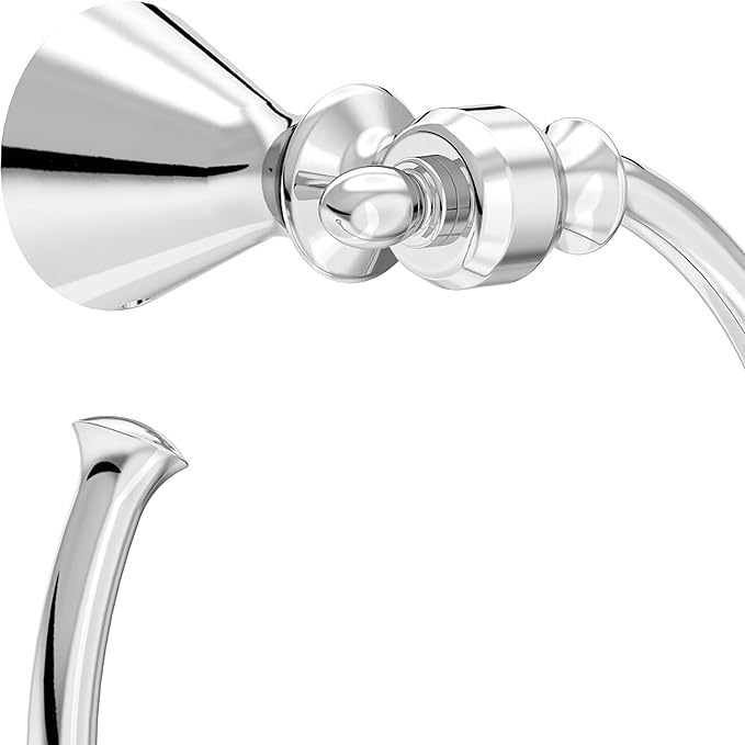 Delta VES46-PC Vessona Wall Mount Round Open Towel Ring Bath Hardware Accessory in Polished Chrome
