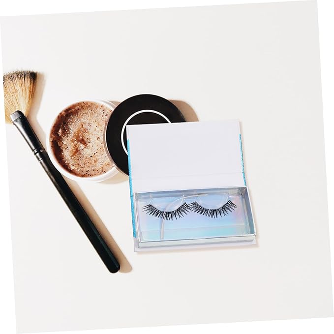 2pcs Elegant Eyelash Case with Delicate Pattern Portable Eyelash Box for Travel Daily Use for Organizing False Lashes