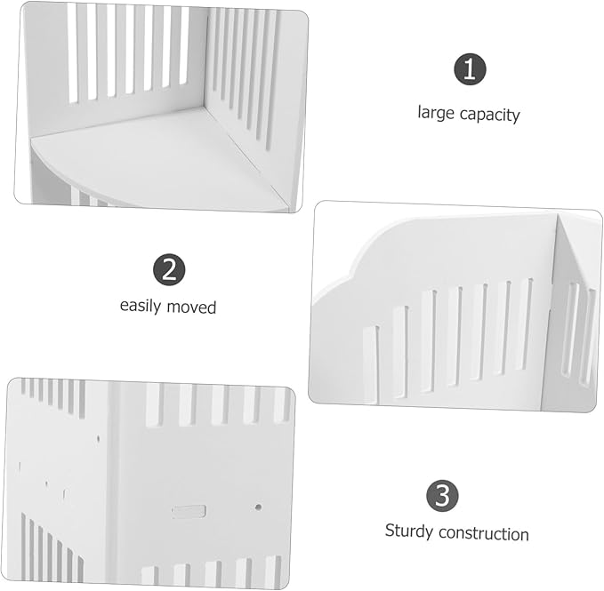 Unomor Corner Shelf Bathroom Organizer Sleek Standing Storage Rack for Toiletries Essentials Capacity Multi Design Space Saving for