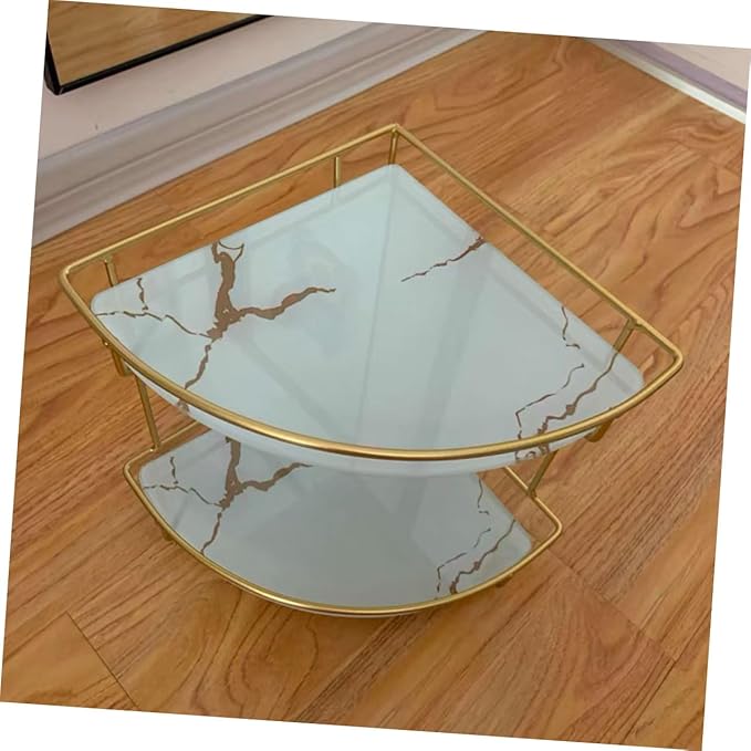 Ipetboom Bathroom Corner Storage Rack Shelf for Toiletries and Cosmetics Easy Install Organizer for Kitchen and Bathroom Space Saving for Clutter Management