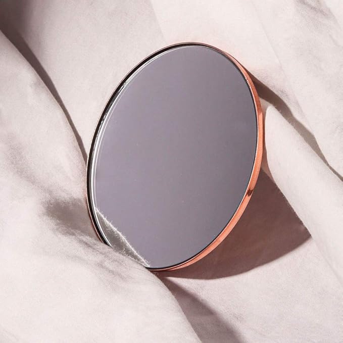 Fancii Lara Detachable 10X Magnifying Mirror, Magnetic Attachment - Compatible Vera Vanity Mirrors (not Included) - Lara (Rose Gold) FC-VOMA10XR
