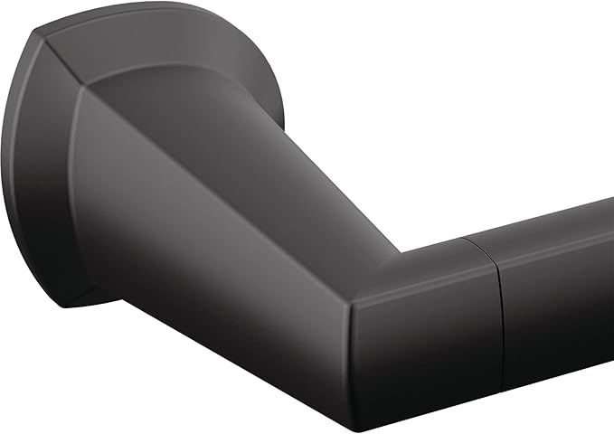 Delta Galeon (1-Pack) 8'' Towel Rack for Bathroom Matte Black Towel Bar for Bathroom Wall Hand Towel Holder Rod Wall Mounted Kitchen Towel Holder 77208-BL