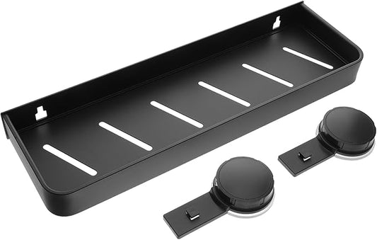 TIDTALEO Bathroom Shelf Wall Organizer: Suction Cup Shelf Toiletries and Makeup Easy Installation Enhances Bathroom for Smooth