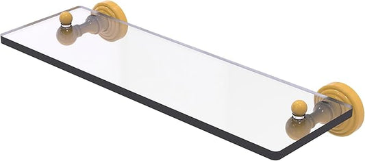 Allied Brass Waverly Place Collection Glass Vanity Shelf with Beveled Edges