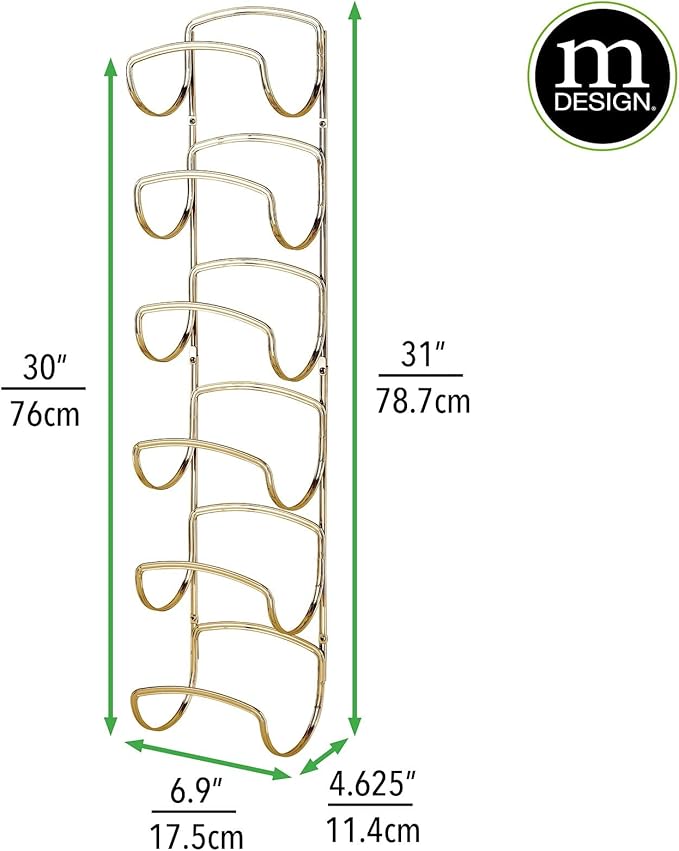 mDesign Metal Towel Storage Unit – Bathroom Towel Storage for Towels – Practical Towel Rack Also for Bathroom Accessories – Brass