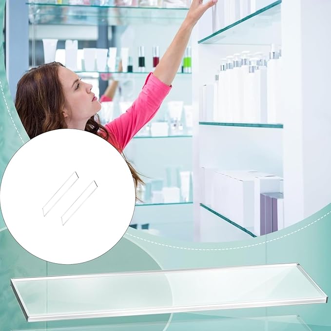 Acrylic Bathroom Shelf Set Clear Medicines Cabinet Insert with High Load Capacity for Home Storage Wall Mounted Bathroom Shelves