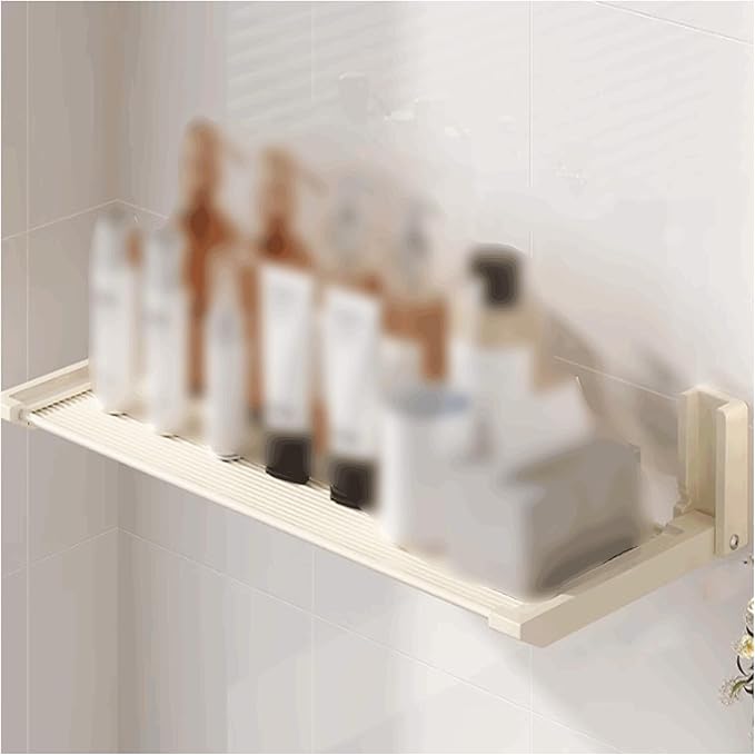 Removable Wall-Mounted Bathroom Shelves Aluminum Bathroom Shelves Removable Bathroom Shelves Foldable Bathroom Shelves Large Capacity