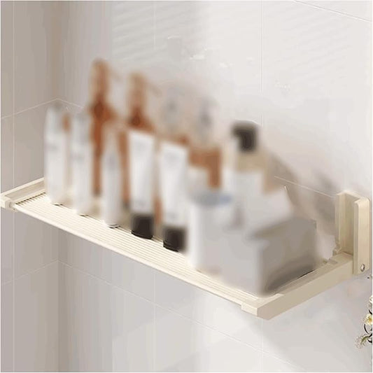 Removable Wall-Mounted Bathroom Shelves Aluminum Bathroom Shelves Removable Bathroom Shelves Foldable Bathroom Shelves Large Capacity