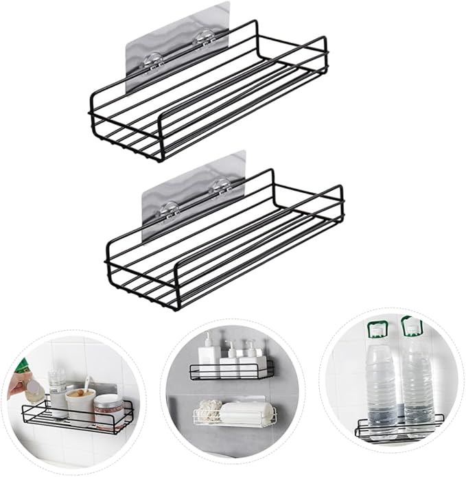 SOLUSTRE Shelving Wall Mounted Bathroom Shelves Hanging Shelf Restroom Organizer