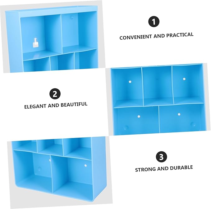 SOLUSTRE 1pc Wall Mounted Storage Rack Nail Shelf for Bathroom Kitchen Living Material Easy Installation Space Saving Organizer