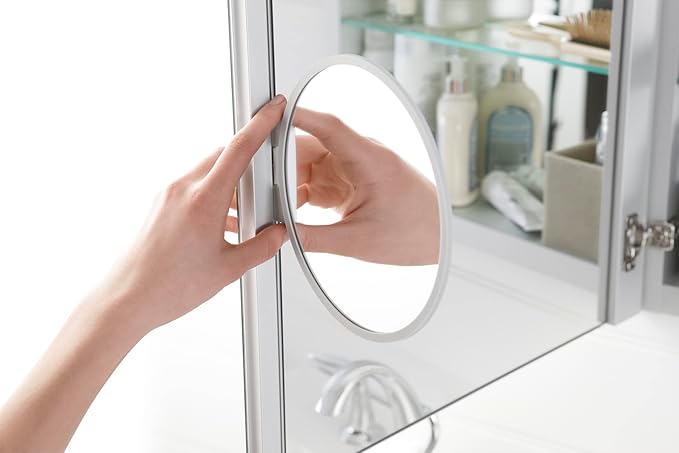 KOHLER K-28031-NA Verdera Medicine Cabinet with Slow-Close Mirror Door & Adjustable Shelves, Rectangular Frame, 24" x 40"