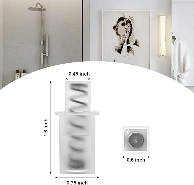 10 Pack Adjustable Spring Replacement Towel Bar End Caps for Springs End Durable Plastic Wall Mount