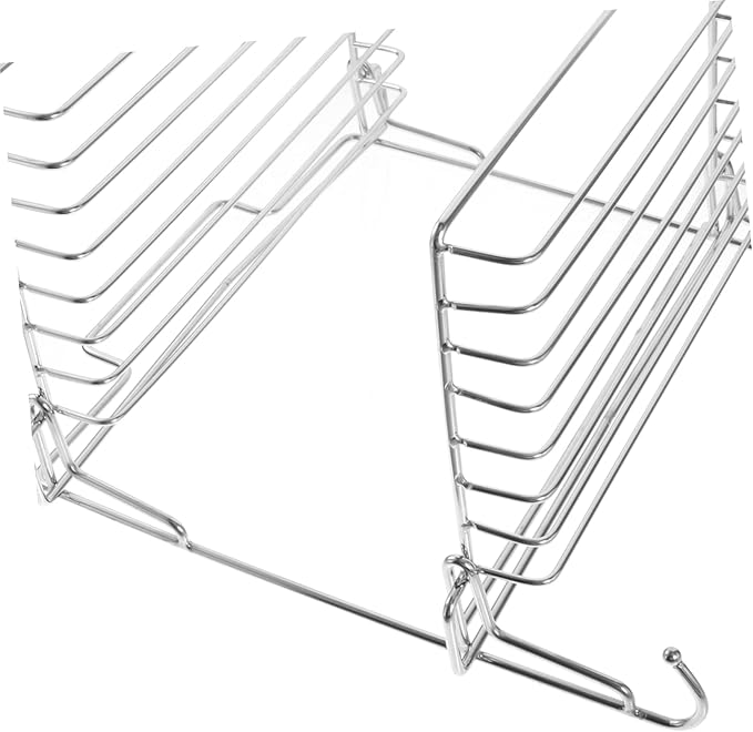 Stainless Steel Folding Storage Rack Adhesive Wall Mount Bathroom Shelves No Punch Sundry Rack