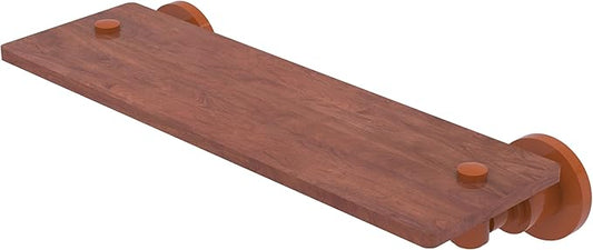 Allied Brass WS-1-16-IRW-ASP Washington Square Collection 16 Inch Solid IPE Ironwood Shelf, Autumn Sparkle