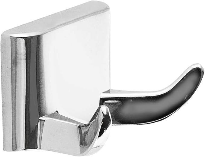 SENTO Cellar Classic Bathroom Accessories Set, Heavy Duty Metal Bath Hardware Set Wall Mounted, Includes Robe Hook, Toilet Paper Holder, Towel Ring, 18” & 24” Towel Bar (5-Piece, Polished Chrome)