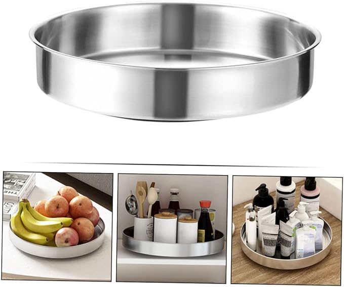 Glass Shelf for Bathroom ，Glass Aluminum，Rotating Storage Rack Kitchen Decor Accessories Spice Tray