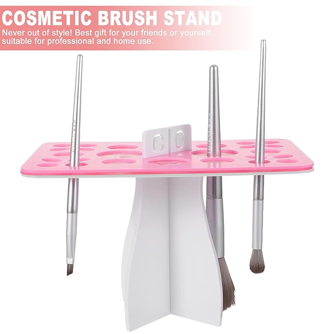 Mikinona Makeup Tool Drying Rack Beauty Storage Stand Makeup Brush Holder Organizing Rack Home