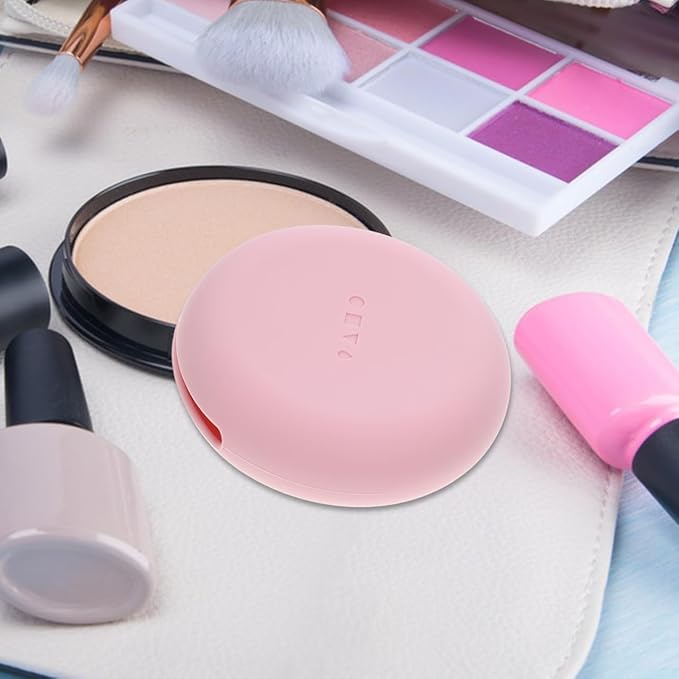 Healeved Portable Makeup Puff Storage Case Compact Silicone Powder Puff Holder Travel Makeup Sponge Organizer for Women and Girls