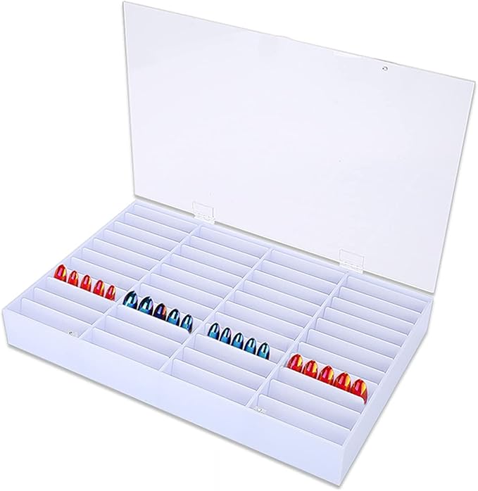 Nail Acrylic Organizers,Nail Acrylic Organizers And Storage, Nail Display Box Empty Nail Tips Storage Box Clear Nail Art Decoration Container Fake Nail Display Case Fake Nail Storage